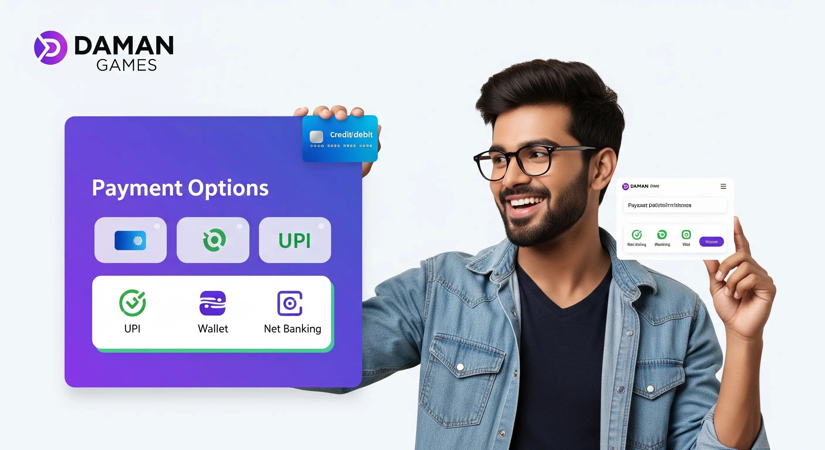An image showing the different payment options and security features.