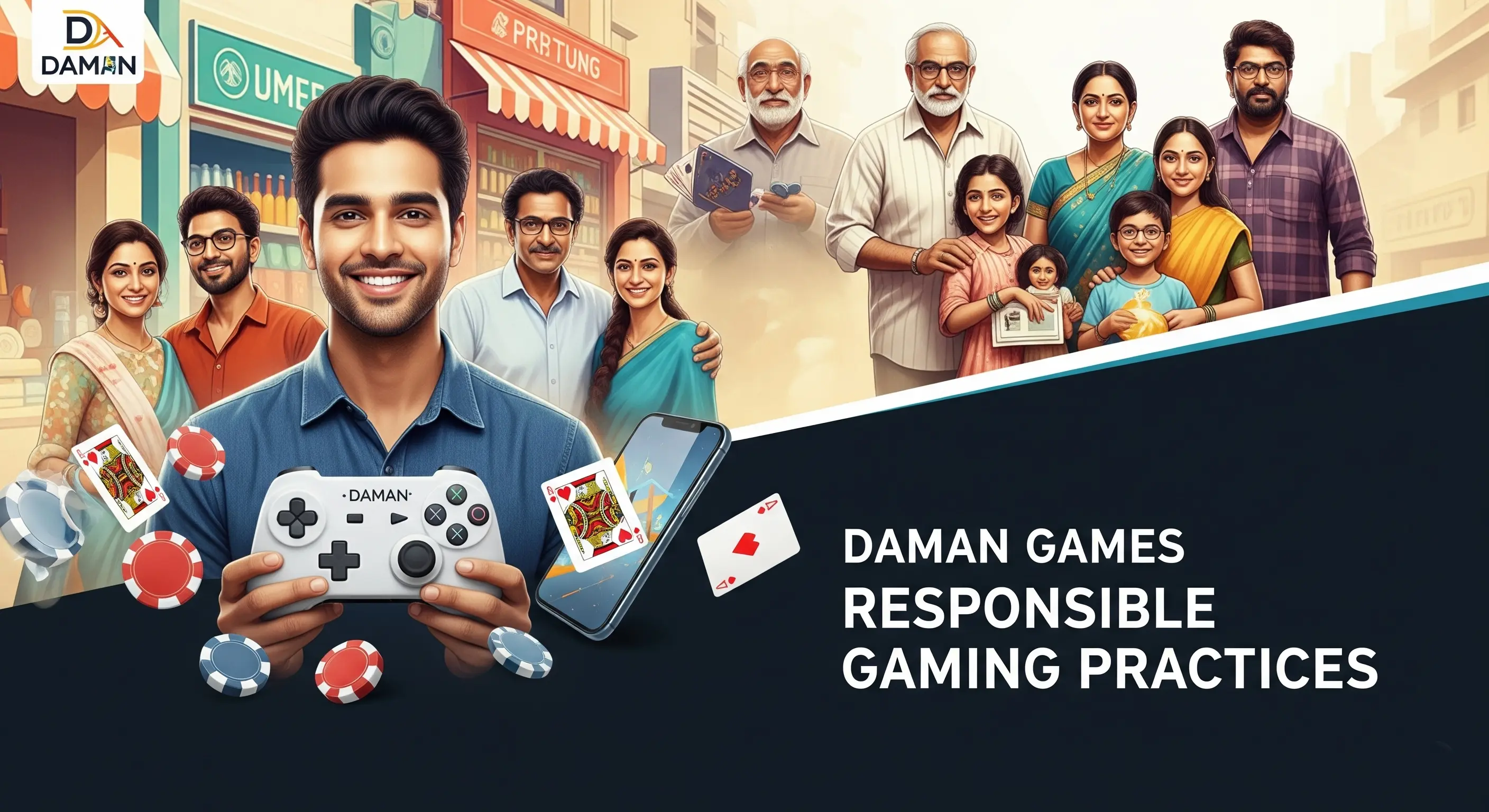 A visual representation of responsible gaming practices.